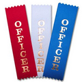 1-5/8"x6" Vertical Stock Title Ribbon (OFFICER)